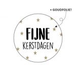 Sticker - Fijne kerstdagen - 10 stuks